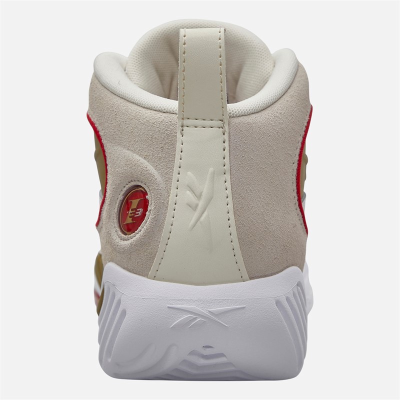Reebok Answer III Trainers White/Vintage Chalk/Vector Red