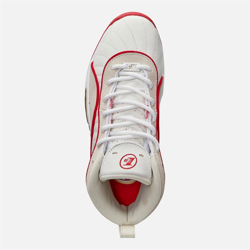 Reebok Answer III Trainers White/Vintage Chalk/Vector Red