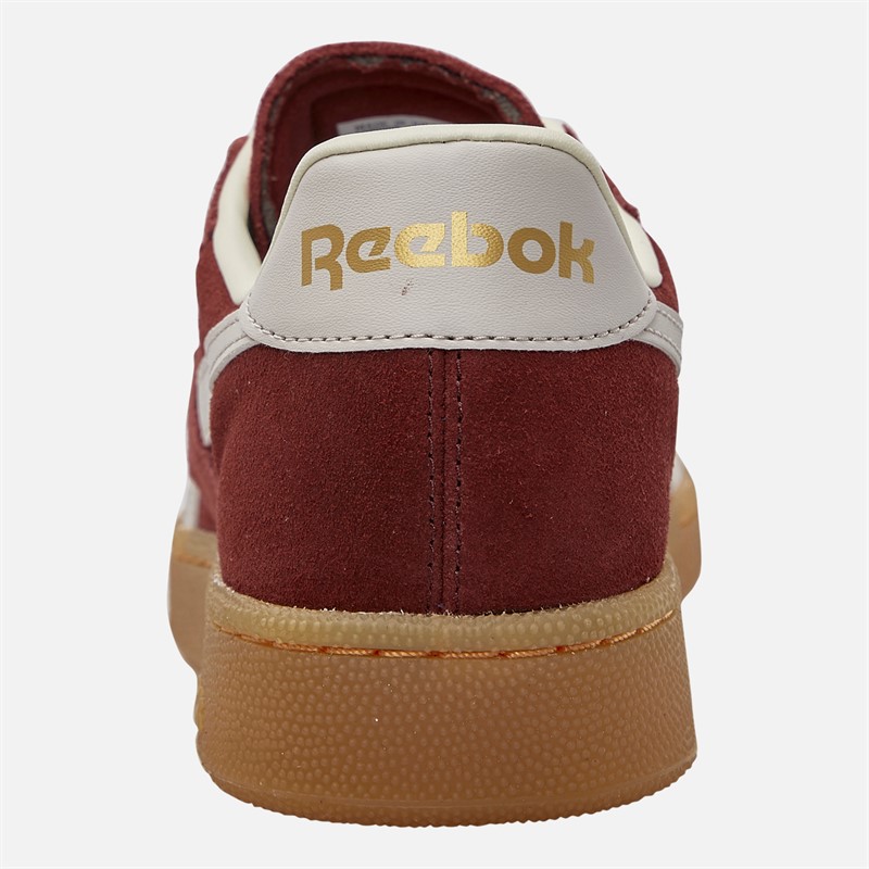 Reebok Club C Grounds UK Trainers Rich Marooon/Moonstone/Rbk Brass