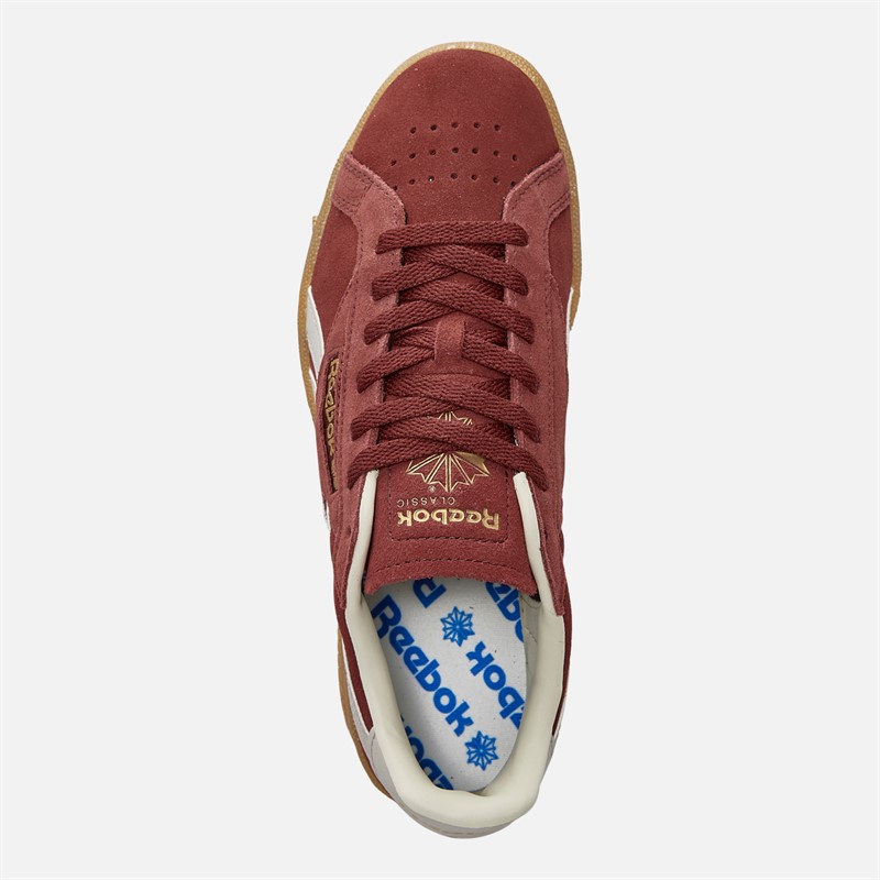 Reebok Club C Grounds UK Trainers Rich Marooon/Moonstone/Rbk Brass