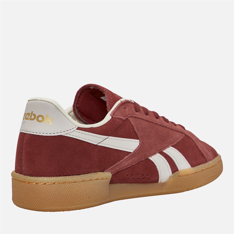 Reebok Club C Grounds UK Trainers Rich Marooon/Moonstone/Rbk Brass
