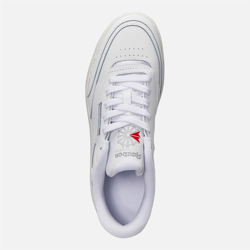 Reebok Club C Extra Trainers Footwear White/White/Pure Grey