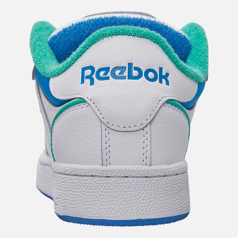 Reebok Club C Bulc Trainers White/Unleashed Green/Kinetic Blue