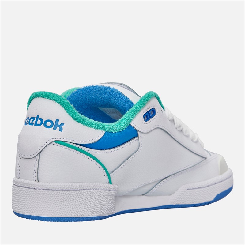 Reebok Club C Bulc Trainers White/Unleashed Green/Kinetic Blue