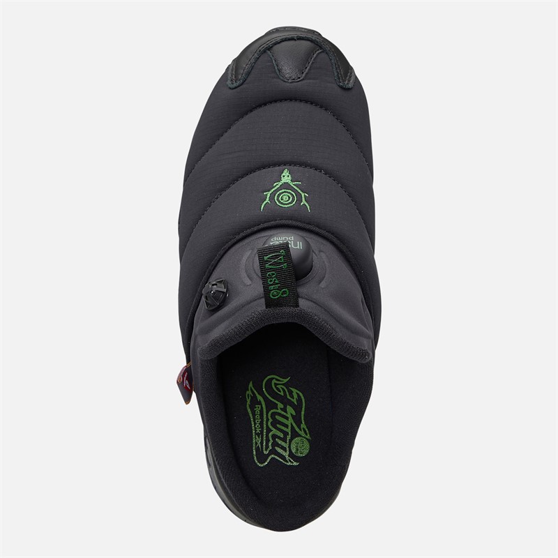 Reebok X South2 West8 Instapump Fury Mule Trainers Black/Black/Green
