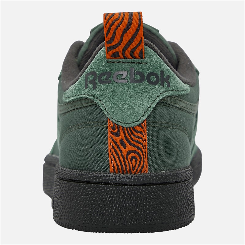 Reebok Club C 85 Trainers Escape Green/Grey/Pump Orange