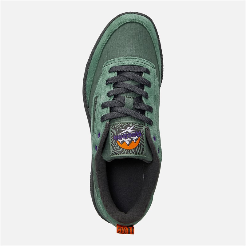 Reebok Club C 85 Trainers Escape Green/Grey/Pump Orange
