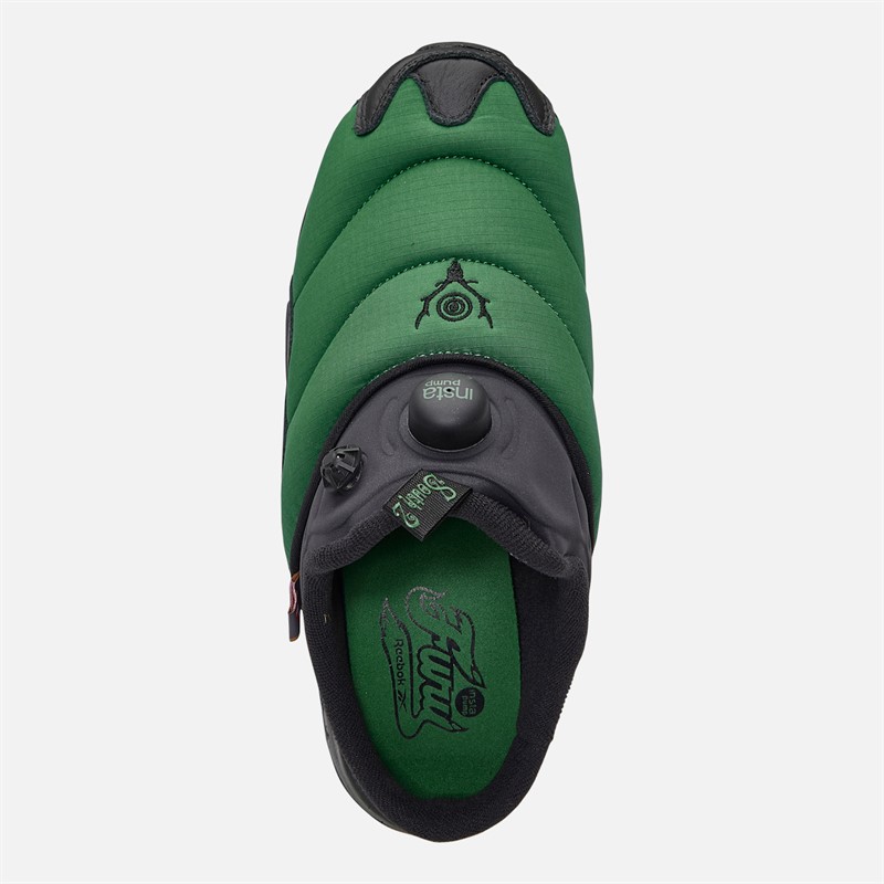 Reebok X South2 West8 Instapump Fury Mule Trainers Green/Black/Black