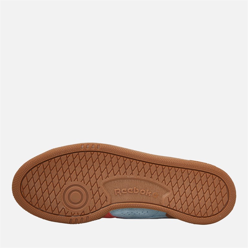 Reebok Club C Grounds UK Trainers Soft Blue/Supercharged Coral/Gum