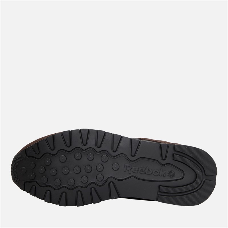 Reebok Classic Leather Trainers Black/Dark Matter/Grey 5