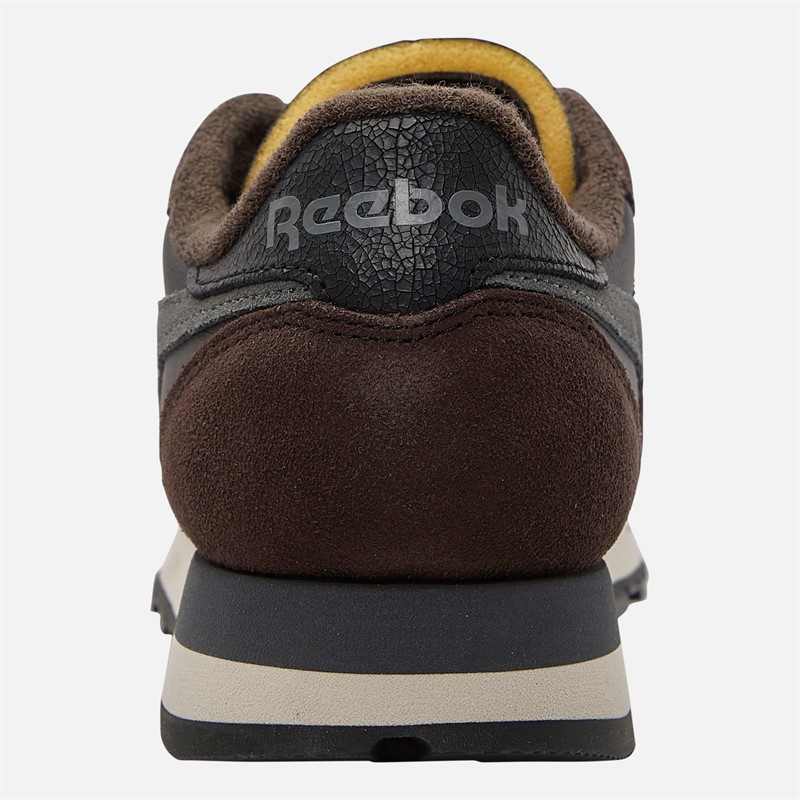 Reebok Classic Leather Trainers Black/Dark Matter/Grey 5