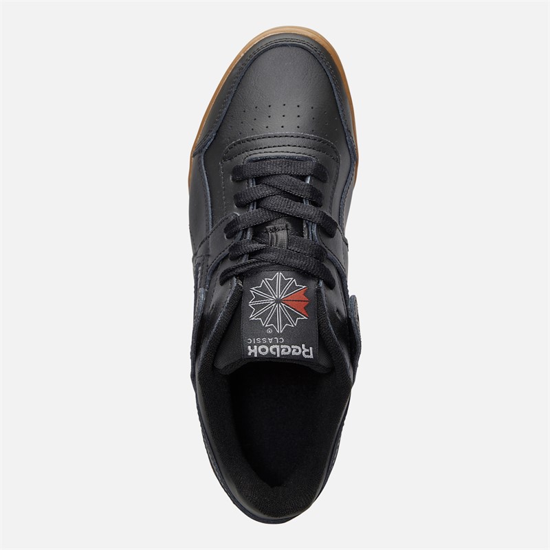 Reebok Workout Plus Trainers Black/Carbon/Classic Red/Reebok Royal Gum