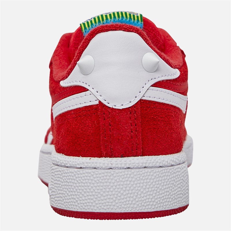 Reebok X Sonic The Hedgehog 3 Club C Revenge 'Knuckles' Trainers Red/White/Red