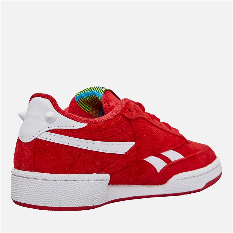 Reebok X Sonic The Hedgehog 3 Club C Revenge 'Knuckles' Trainers Red/White/Red