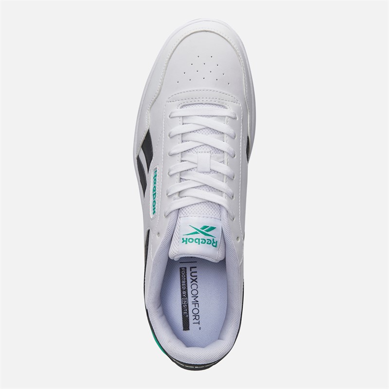 Reebok Court Advance Clip Trainers White/Black/Team Teal