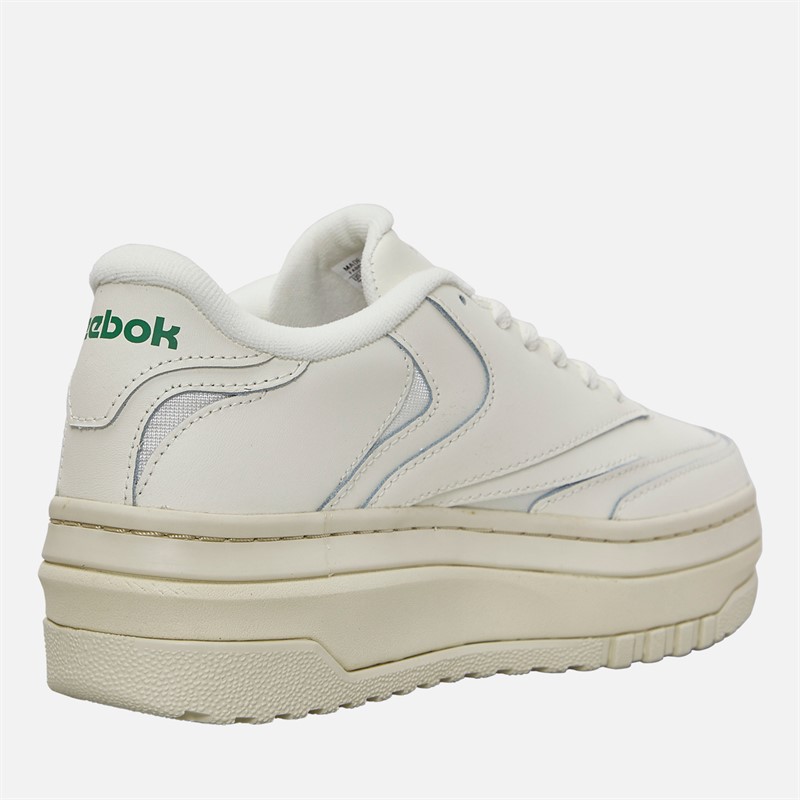 Reebok Club C Extra Trainers Chalk/Chalk/Glen Green