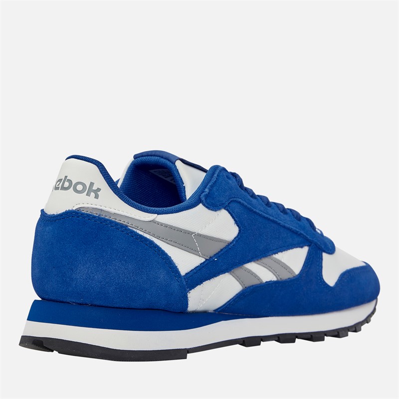 Reebok Classic Leather Trainers Boundless Blue/Chalk/Grey 3