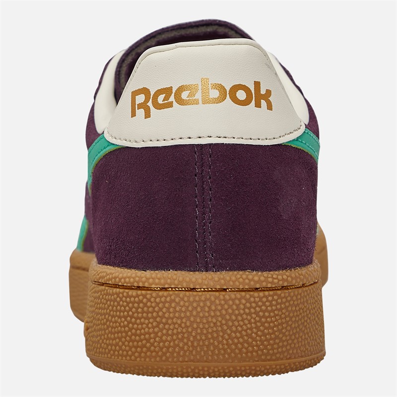 Reebok Club C Grounds UK Trainers Midnight Plum/Unleshed Green/Black