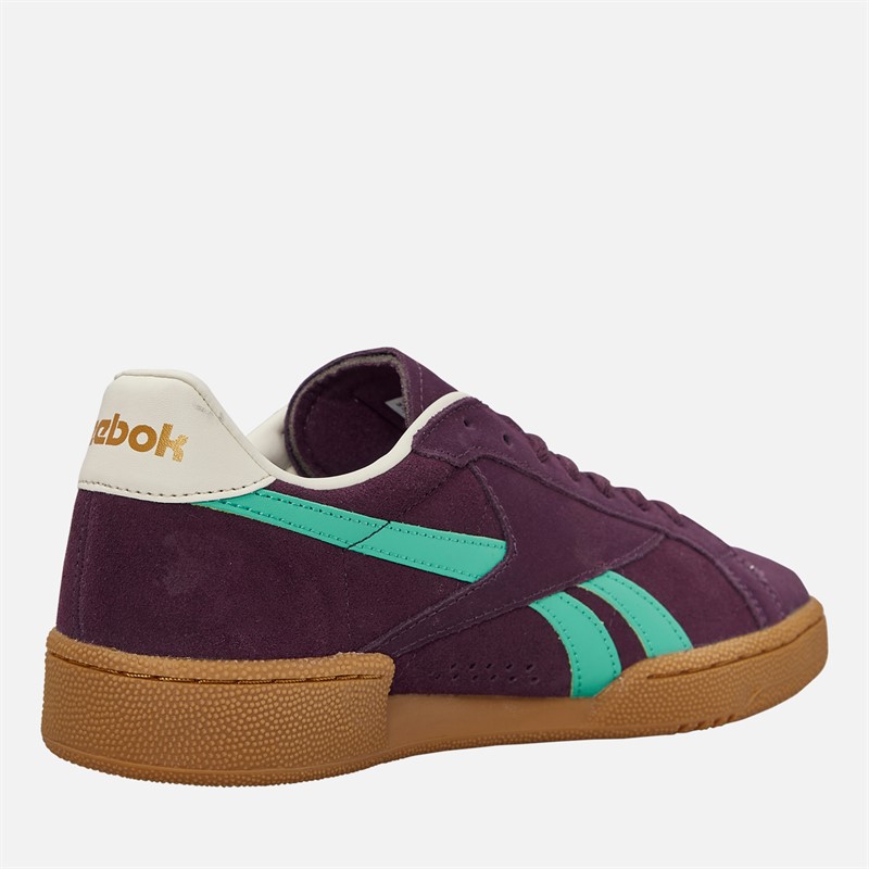 Reebok Club C Grounds UK Trainers Midnight Plum/Unleshed Green/Black