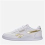 Reebok Womens Court Advance Trainers White/White/Gold