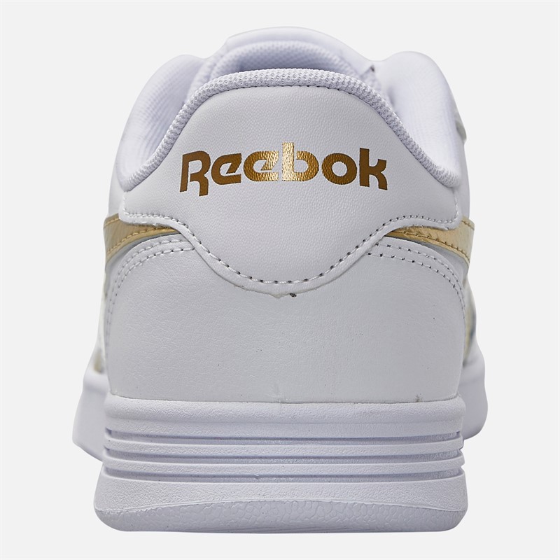 Reebok Womens Court Advance Trainers White/White/Gold