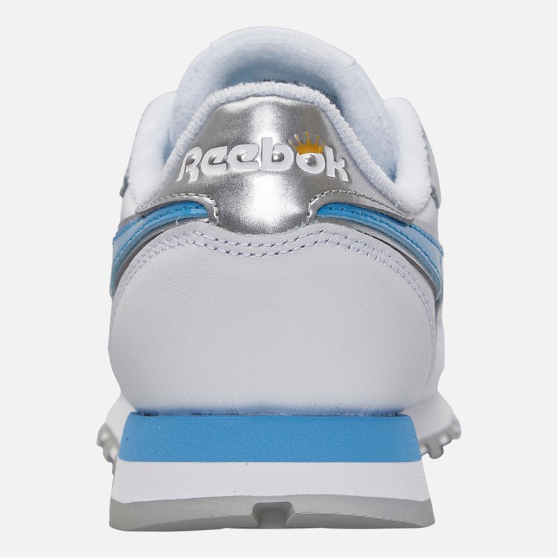 Reebok Womens X Angel Reese Classic Leather 'White Always Blue' Trainers Silver/Always Blue/White
