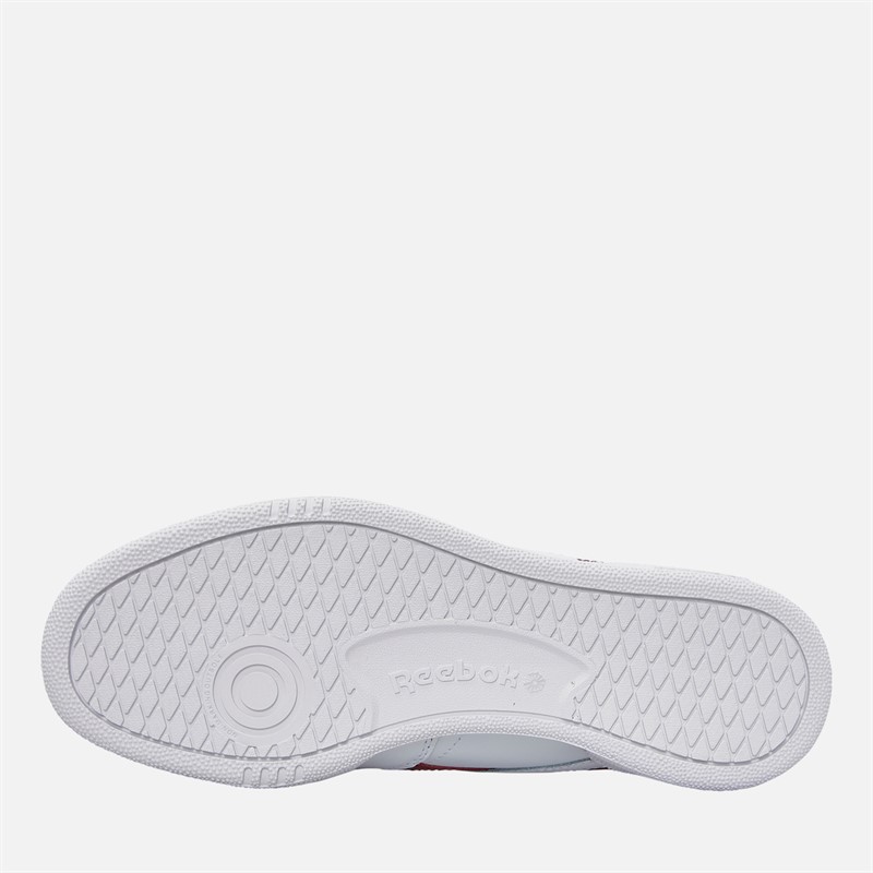 Reebok Club C Revenge Trainers White/Rich Marooon/White