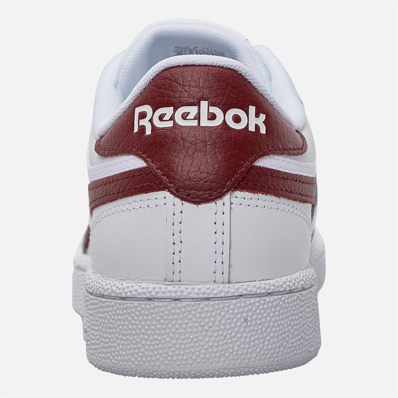 Reebok Club C Revenge Trainers White/Rich Marooon/White