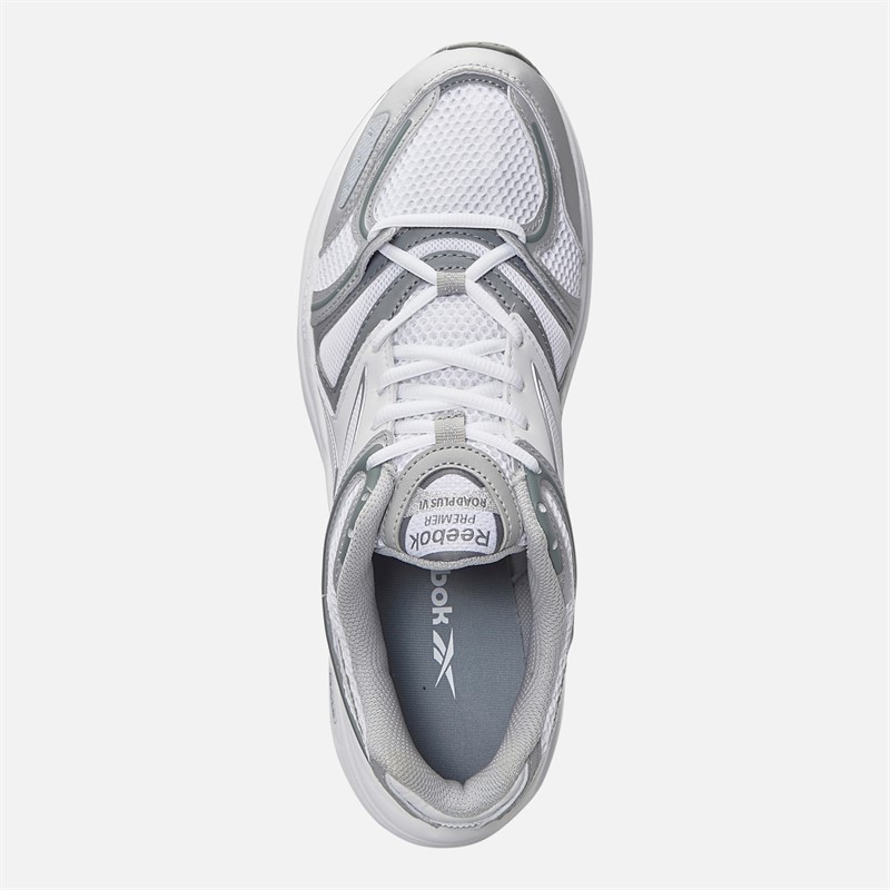 Reebok RBK Premier Road Plus VI Trainers White/Grey/Silver Metallic