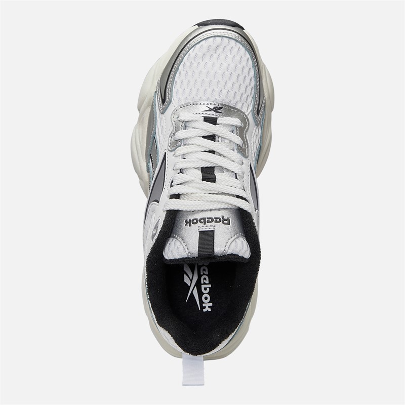 Reebok Womens Charge Run Trainers White/Silver/Vintage Chalk