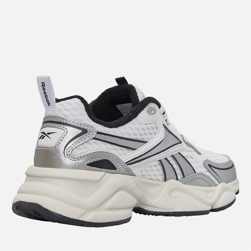 Reebok Womens Charge Run Trainers White/Silver/Vintage Chalk