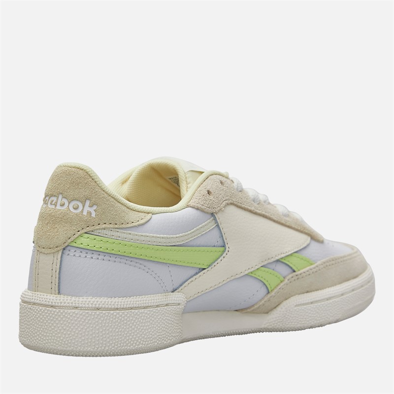 Reebok Womens Club C Revenge Trainers Moon/Astro Lime/Weathered White