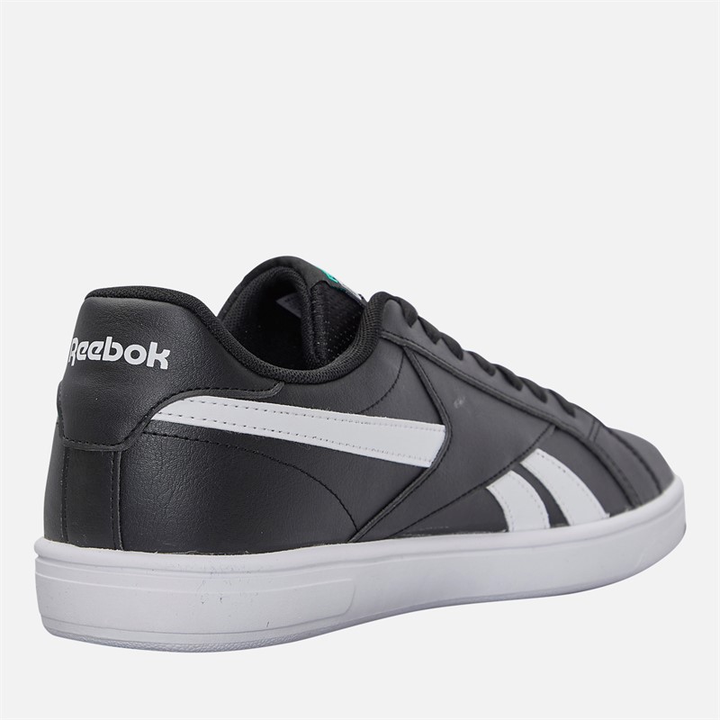 Reebok Court Retro Trainers Black/White/Unleashed Green