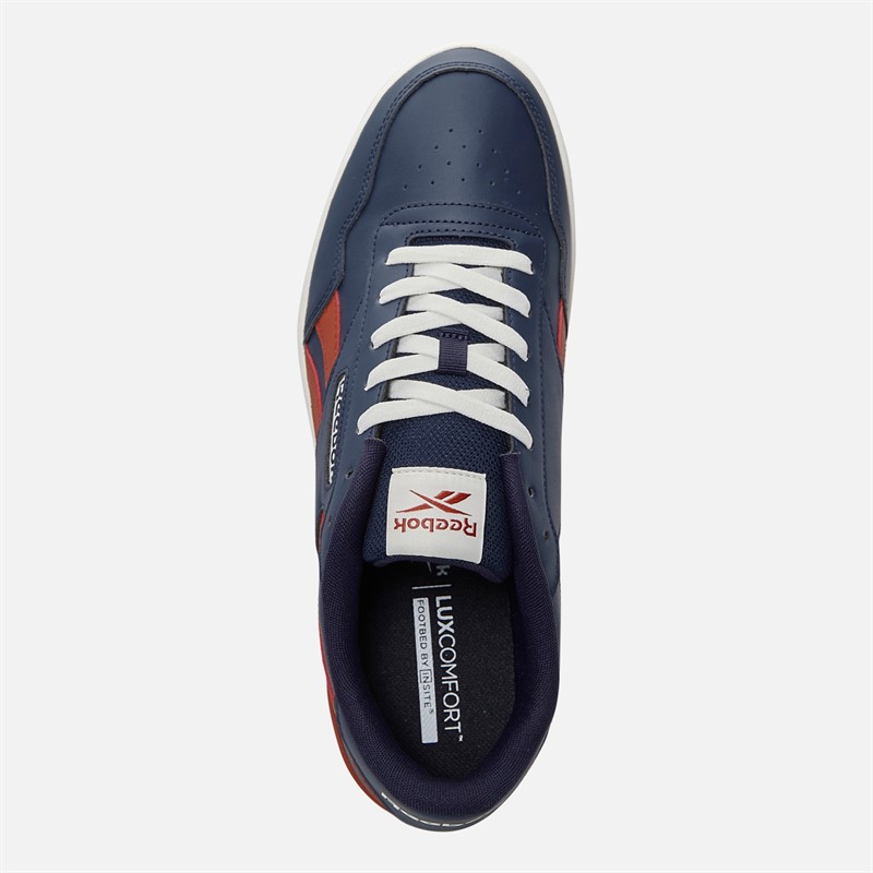 Reebok Court Advance Clip Trainers Navy/Brick Red/Chalk
