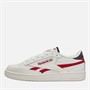 Reebok Mens Club C Revenge Trainers Chalk/Flash Red/Black