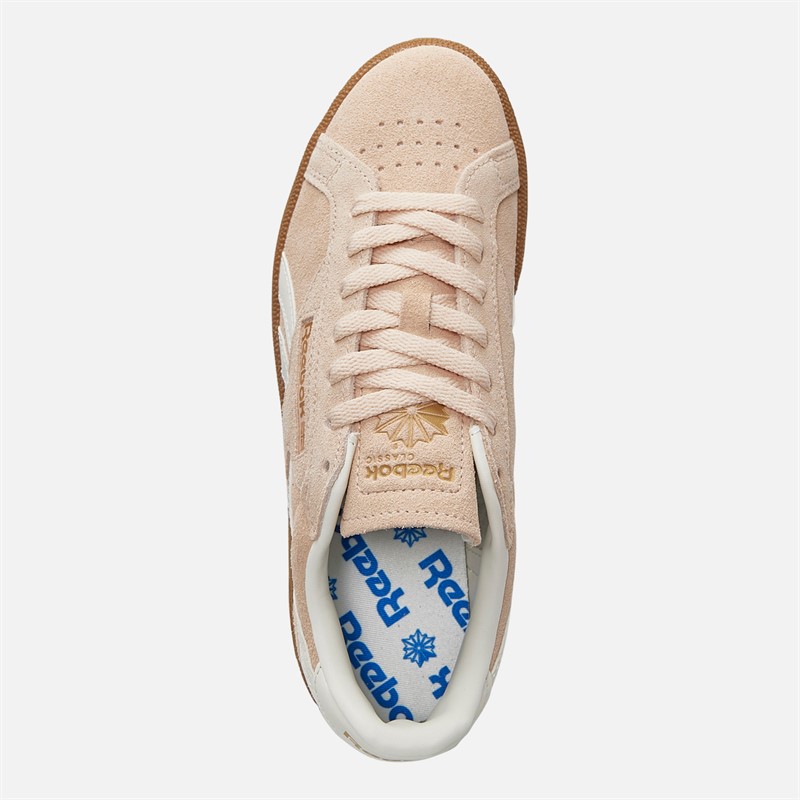 Reebok Womens Club C Grounds UK Trainers Washed Clay/Chalk/Gum