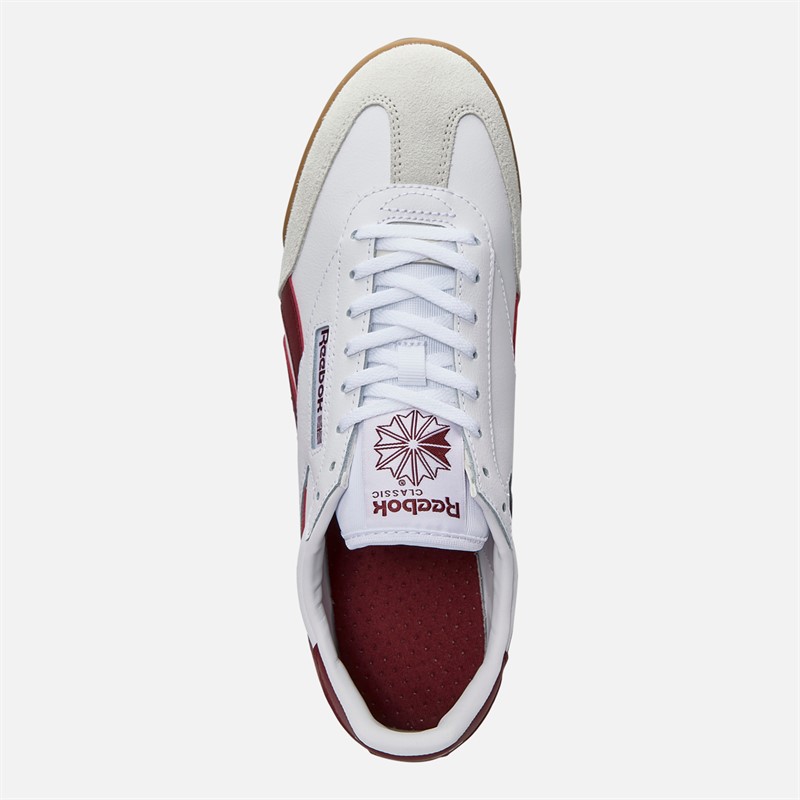 Reebok Campio XT Trainers White/Classic Burgundy/Gum