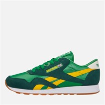 Reebok Mens Classic Nylon Trainers Glen Green/Forest