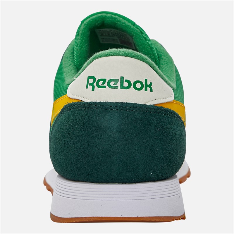 Reebok Mens Classic Nylon Trainers Glen Green/Forest