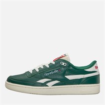 Reebok Club C Revenge Vintage Trainers Dark Green/Chalk/Neon Cherry