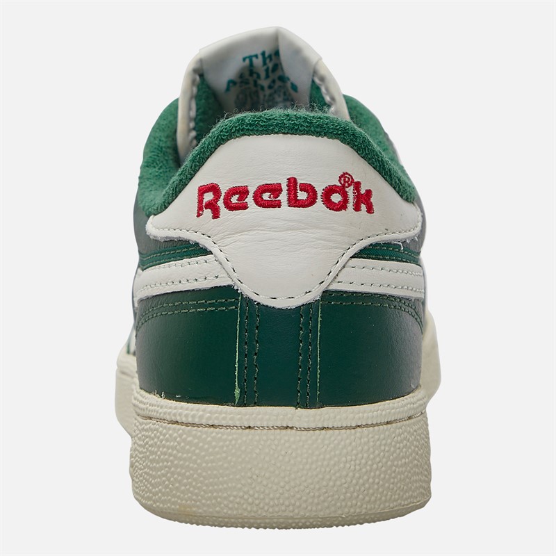 Reebok Club C Revenge Vintage Trainers Dark Green/Chalk/Neon Cherry