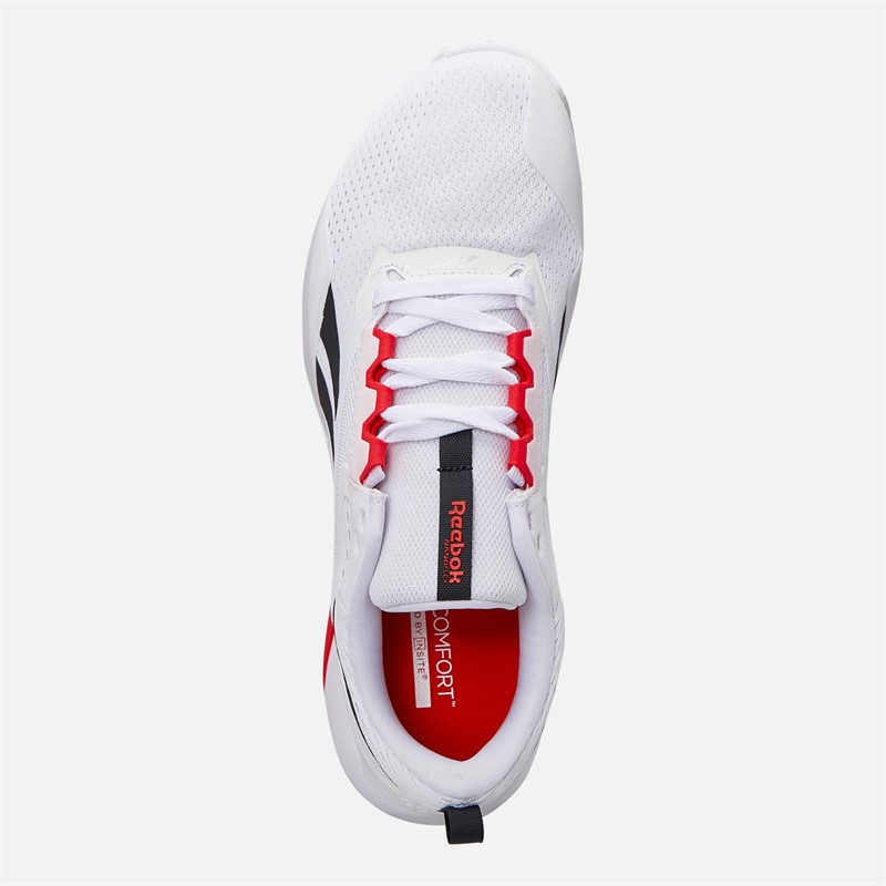 Reebok Mens Nanoflex TR 2 Training Shoes White/Black/Energy Red