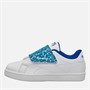 Reebok Infant Court Clean Hook And Loop Trainers White/Vector Blue/Vector Blue