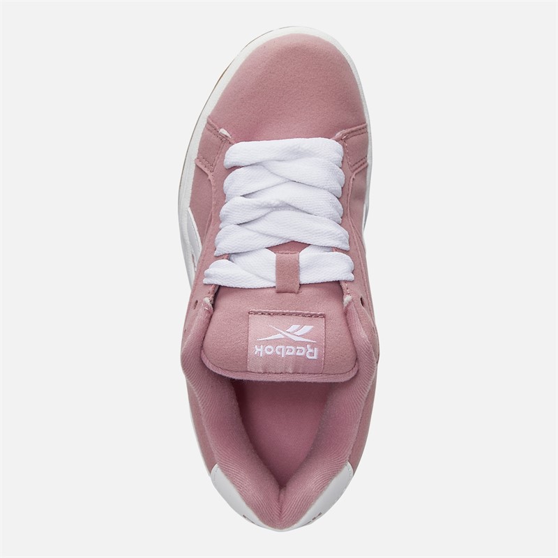 Reebok Junior Girls Retro Mega Trainers Dusty Rose/White/Gum