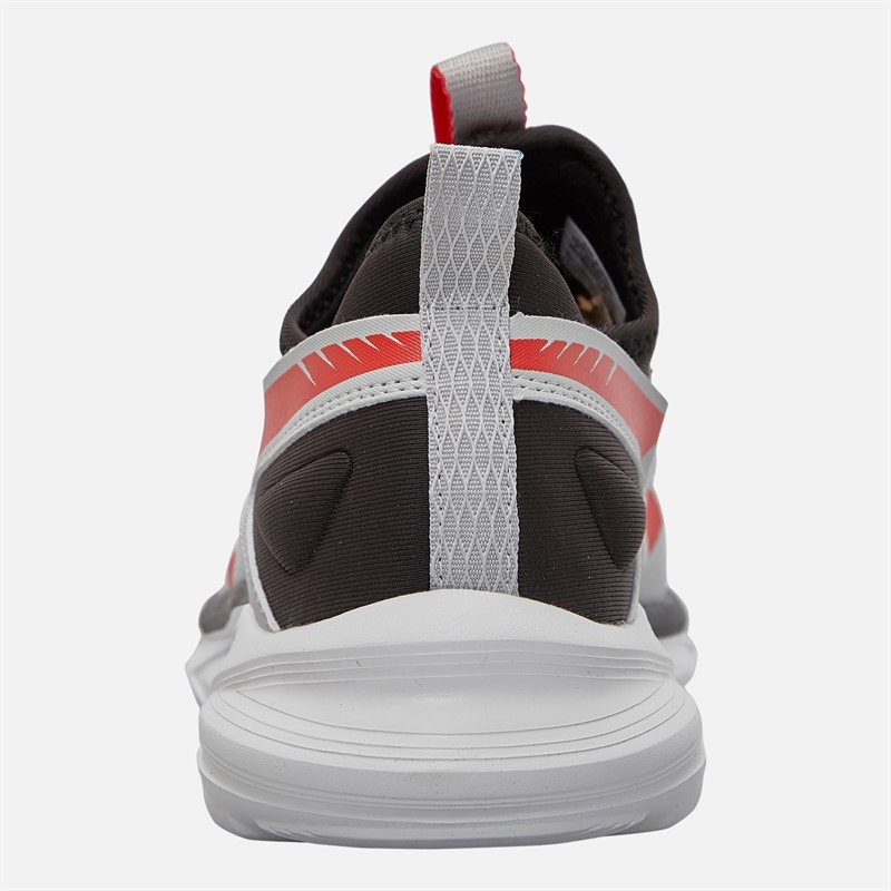 Reebok Junior Boys Lite Spinner Neutral Running Shoes Washed Black/Grey/Energy Red