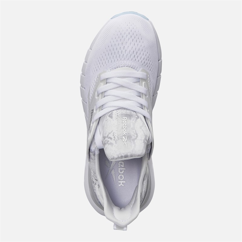Reebok Womens Nano Gym Training Shoes White/Silver Metallic/Barely Grey