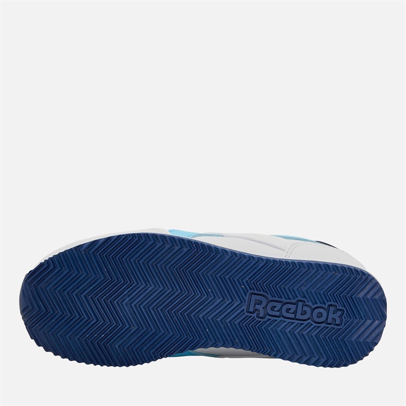 Reebok Junior Boys Royal Classic Jog 3.0 Trainers White/Digitalblue/Batik Blue