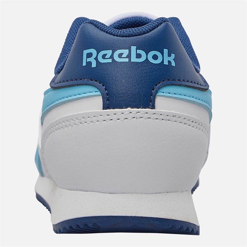 Reebok Junior Boys Royal Classic Jog 3.0 Trainers White/Digitalblue/Batik Blue