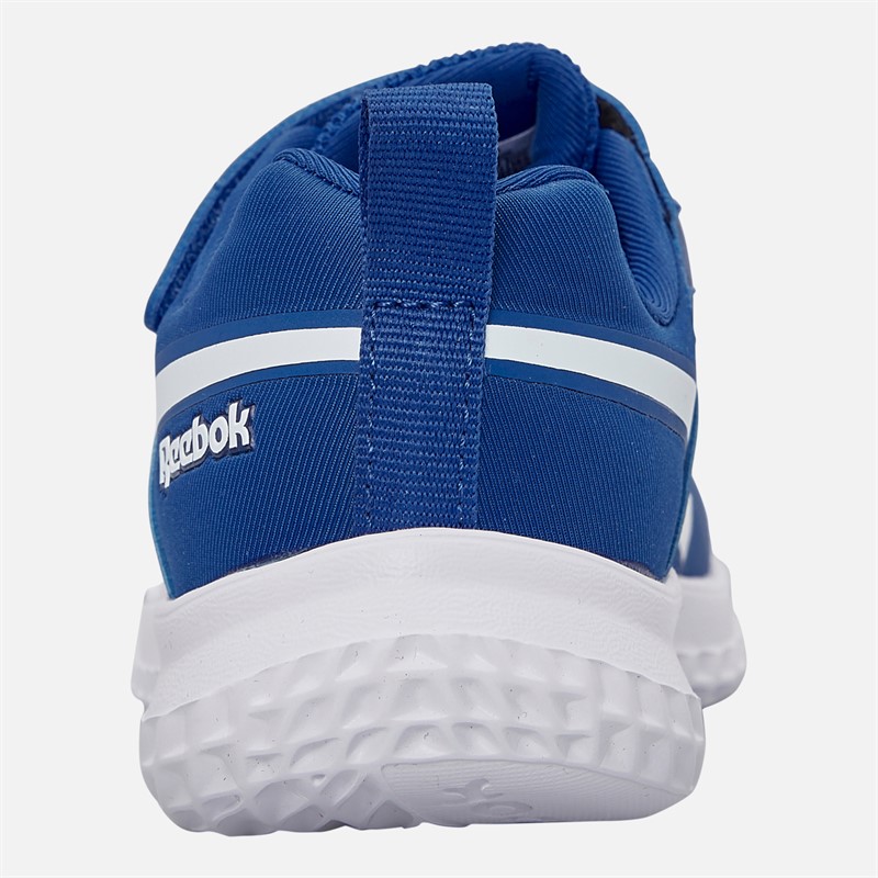 Reebok Kids Rush Runner 5 Elastic Lace And Top Strap Neutral Running Shoes Vector Blue/Vector Blue/White