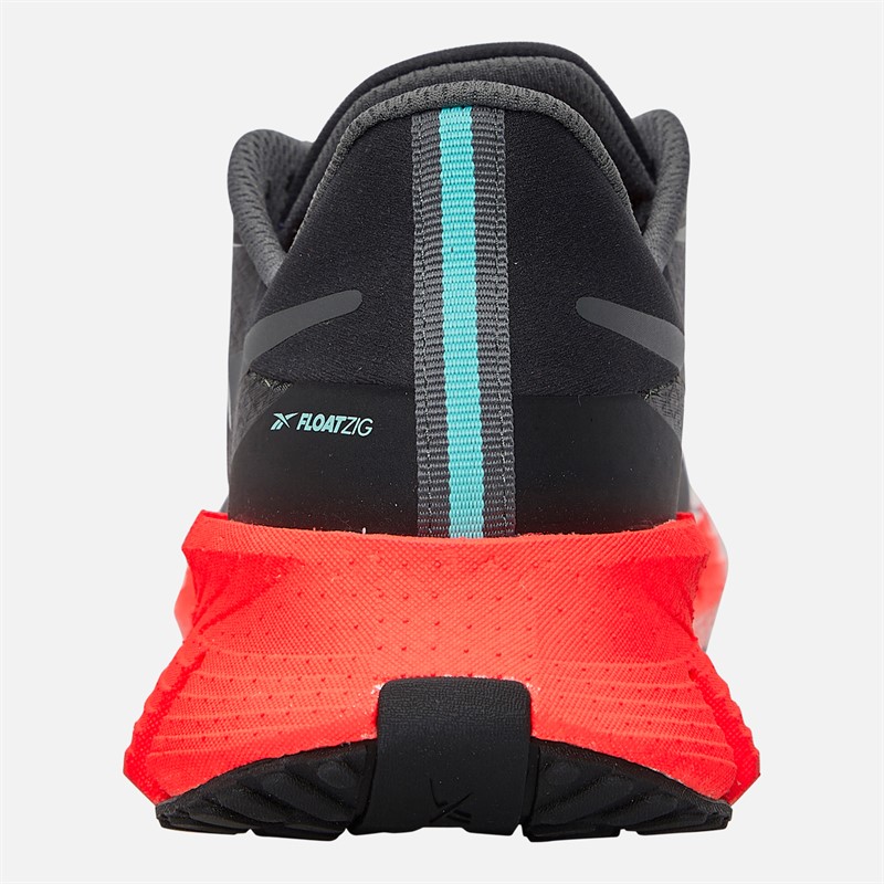 Reebok Mens FloatZig 1 Neutral Running Shoes Black/Grey/White